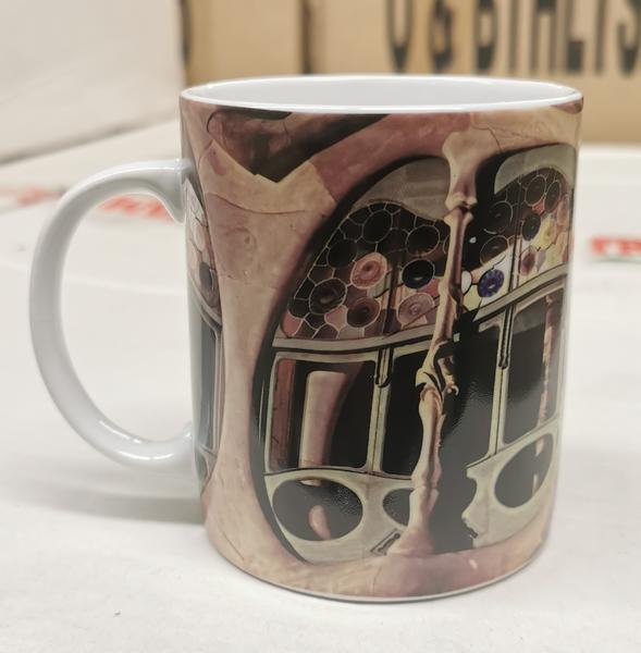 Lot De 2 Grands Mugs Barcelona - Tasses à Café Décoratives Avec Motifs De La Ville (Sagrada Familia, Téléphérique...) - 6,5 Cm De Diamètre