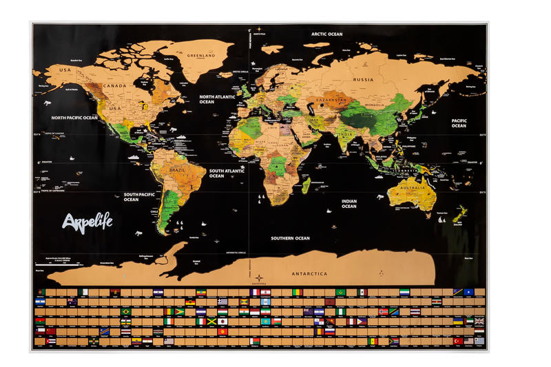 Mapa Mundi para Rascar - COMPRAR LOTES