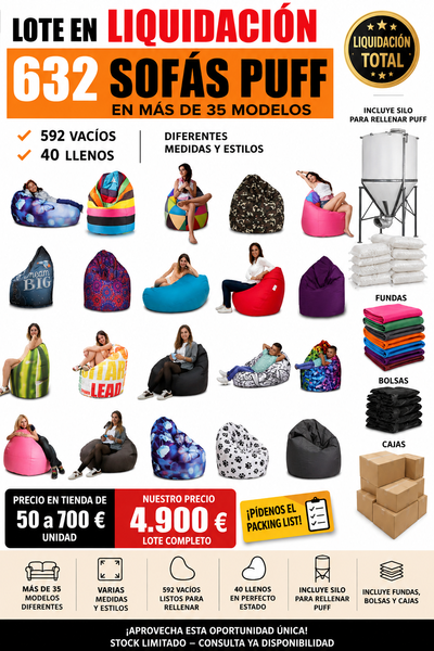 Stock sofas puff