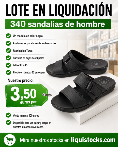 Stock sandalias hombre