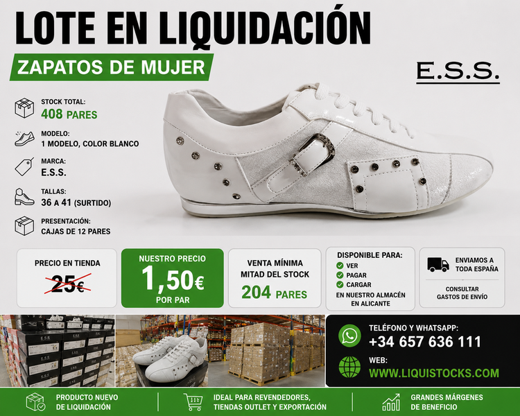Stock de zapatos mujer