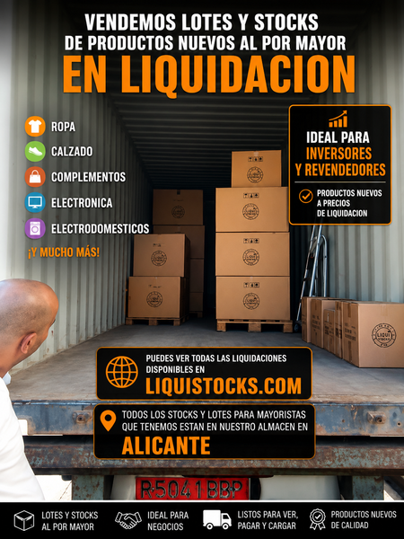 Lotes de productos nuevos en liquidacion