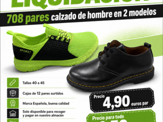Stock zapatos de hombre 4,50 euros