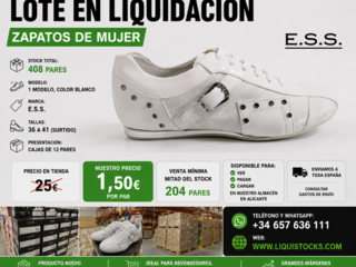 Stock de zapatos mujer