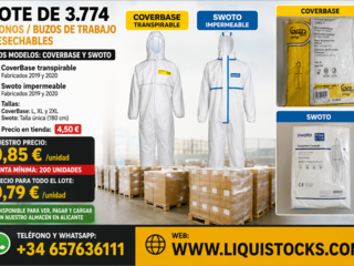 Stock monos/buzos de trabajo a 0,79 euros