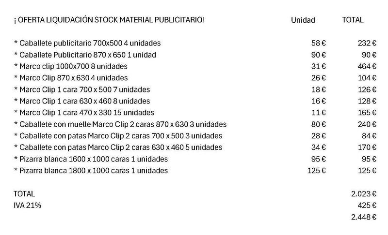 Caballetes, Marcos clip diversos modelos