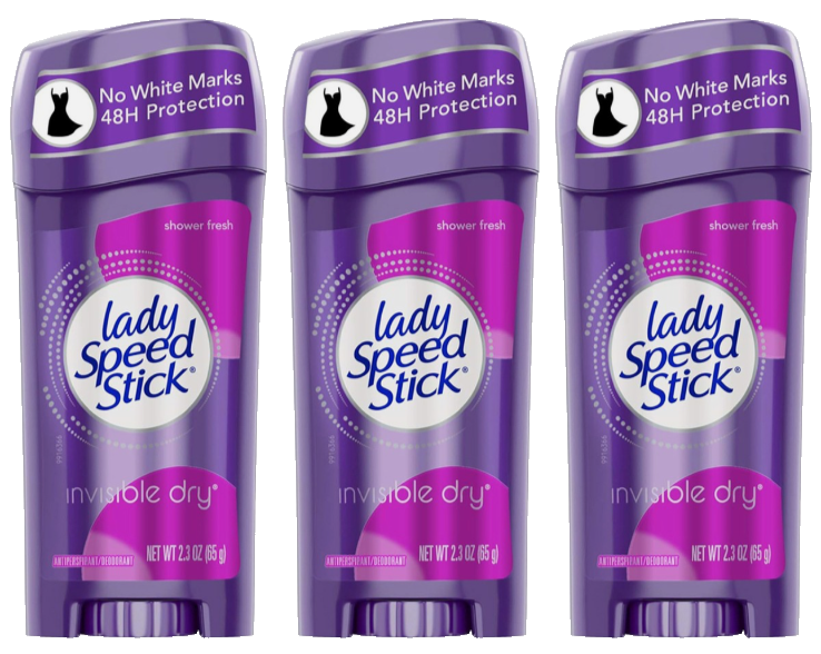 Antitranspirante y desodorante Lady Speed Stick Invisible Dry, frescura en la ducha