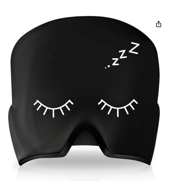 LOTE 440 unidad. Gorro Migraña Gel - Máscara Dolor de Cabeza 360º con Terapia Frío o Calor (Negro)