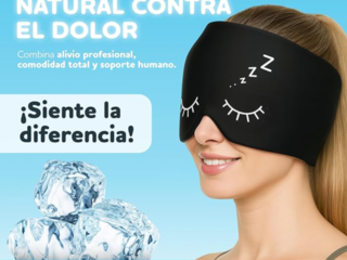 LOTE 440 unidad. Gorro Migraña Gel - Máscara Dolor de Cabeza 360º con Terapia Frío o Calor (Negro) ...