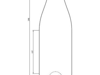 Miniatura 6 de Botella cristal vino borgoña blanca 75cl