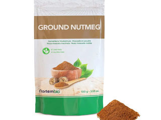 500unds nuez moscada en polvo 100 g 100% natural – nuez moscada molida pura sin gluten, sin aditivos