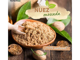 500unds nuez moscada en polvo 100 g 100% natural – nuez moscada molida pura sin gluten, sin aditivos