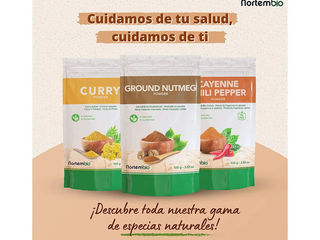 500unds nuez moscada en polvo 100 g 100% natural – nuez moscada molida pura sin gluten, sin aditivos