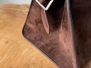 The row margaux 10 in dark brown suede with a dust bag original