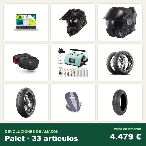 Palé de 33 devoluciones de amazon · recambios y accesorios de coche · 4.479 € de valor en amazon