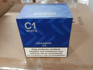Lote 850 packs vaper zovoo dragbar 2.0 – pipa + 6 pods 0 mg – 6 €/pack