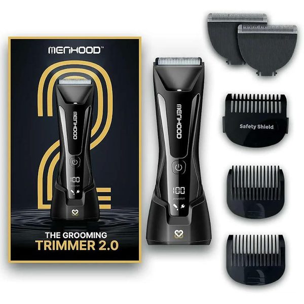 Lote 40 recortadoras corporales masculinas inalámbricas ipx7 con led – nuevas