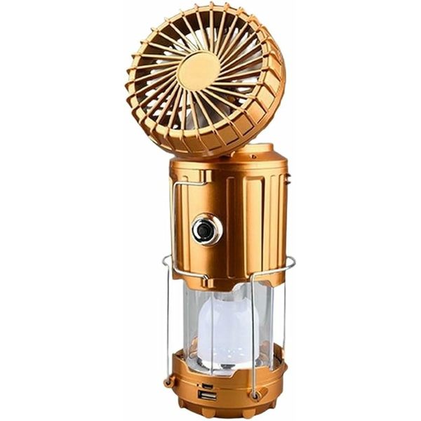 Lote 46 farolillos led de camping 6 en 1 con ventilador recargables – nuevos