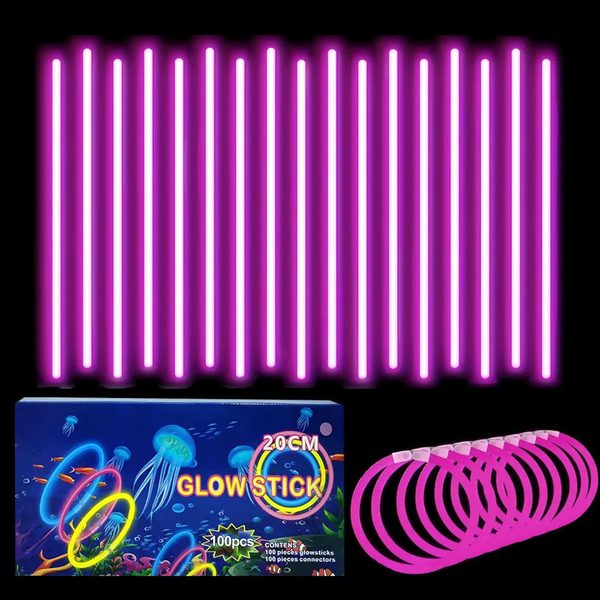 Lote 51 kits de 100 barras luminosas fluorescentes colores mix – nuevos