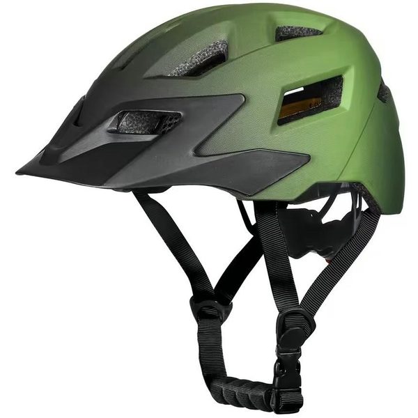 Lote 42 cascos infantiles de ciclismo talla m verde y negro – nuevos