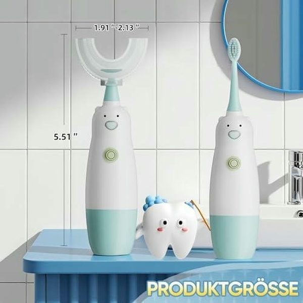 Lote 25 cepillos de dientes eléctricos infantiles en forma de u – nuevos