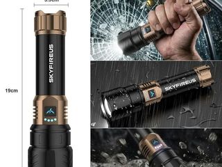 Lote 43 linternas led recargables de alta potencia con zoom – nuevas
