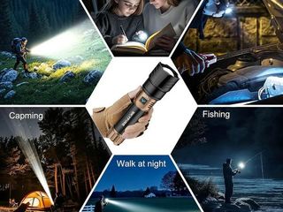 Lote 43 linternas led recargables de alta potencia con zoom – nuevas