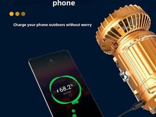 Lote 46 farolillos led de camping 6 en 1 con ventilador recargables – nuevos