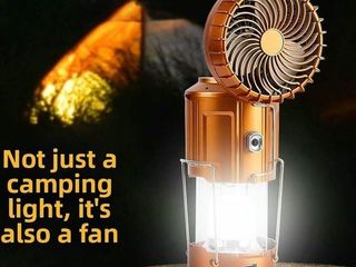 Lote 46 farolillos led de camping 6 en 1 con ventilador recargables – nuevos