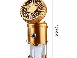 Lote 46 farolillos led de camping 6 en 1 con ventilador recargables – nuevos