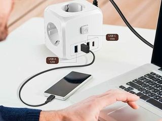 Lote 38 adaptadores de viaje universales con 3 usb-a y 1 usb-c – nuevos