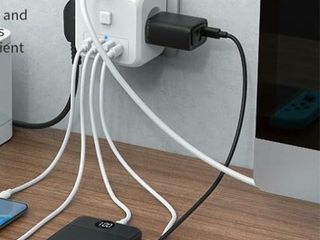 Lote 38 adaptadores de viaje universales con 3 usb-a y 1 usb-c – nuevos