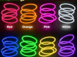 Lote 51 kits de 100 barras luminosas fluorescentes colores mix – nuevos