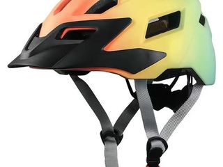 Lote 10 cascos infantiles de ciclismo talla m arcoíris – nuevos