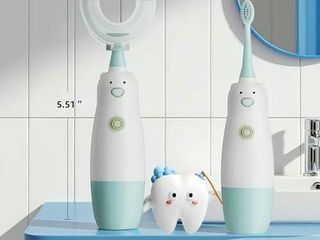 Lote 25 cepillos de dientes eléctricos infantiles en forma de u – nuevos