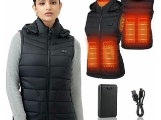 Lote 17 chalecos calefactables de mujer con capucha talla l – nuevos
