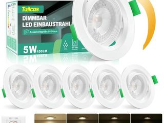 Lote 29 sets de 6 focos led empotrables regulables 5 w 4000k – nuevos