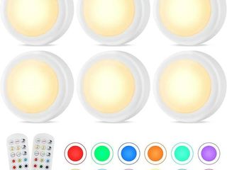 Lote 20 sets de 6 luces led rgb recargables para armarios – nuevos