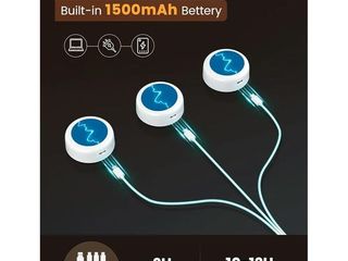 Lote 20 sets de 6 luces led rgb recargables para armarios – nuevos