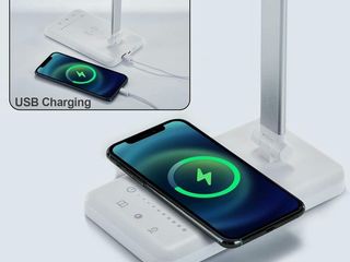 Lote 31 lámparas de escritorio led con cargador inalámbrico – nuevas
