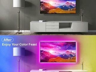 Lote 66 tiras led rgb bluetooth 5 m para retroiluminación tv – nuevas