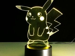 Lote 18 lámparas 3d infantiles led 16 colores con mando – nuevas