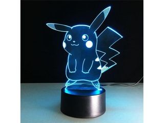 Lote 18 lámparas 3d infantiles led 16 colores con mando – nuevas