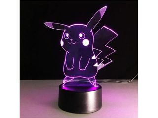 Lote 18 lámparas 3d infantiles led 16 colores con mando – nuevas