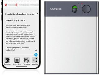 Lote 102 grabadoras de voz con ia ajunbee para android – nuevas